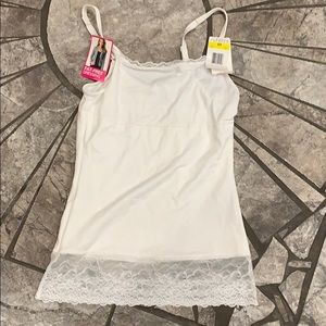 Flexees Body shaping white lace tank